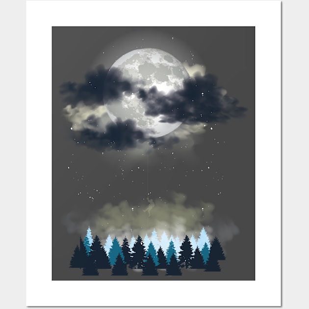 Night Landscape Wall Art by BamBam